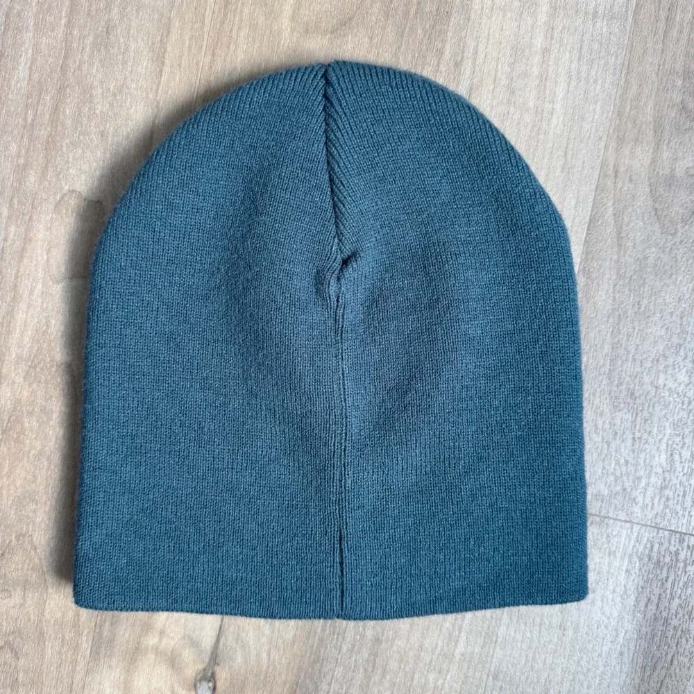 Carhartt Unisex Teal Blue Embossed Logo Knit Beanie Hat AH7002-M OS